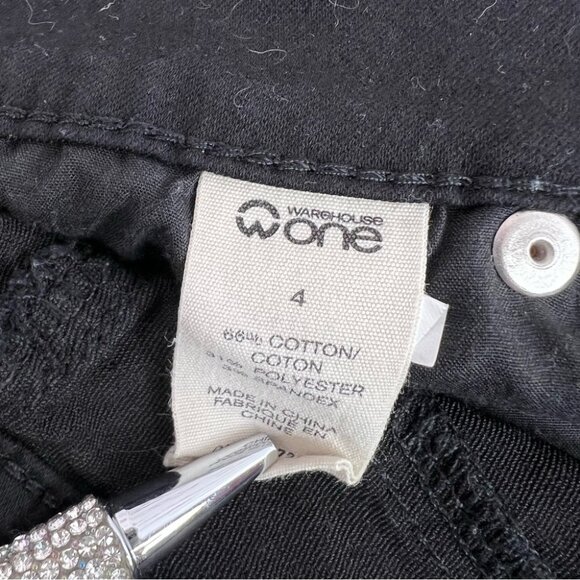 Warehouse one bottoms up mid sho shorts Classic Black Women's Jean Shorts cargo - Picture 8 of 10
